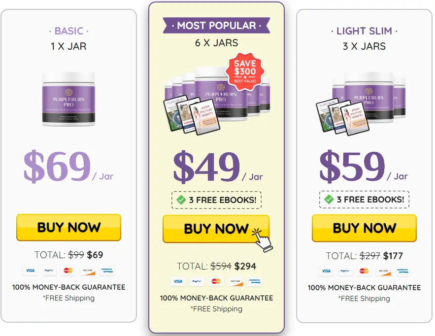 Buy PurpleBurn Pro 6 Bottles